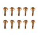 10 Pieces Metal Trumpets Water Key Screws Spit Valve Rods Golden DIY