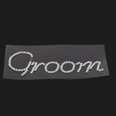 Shiny Diamante Groom Sticker Bridal Shower Wedding Party DIY Applique Decal