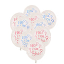 He or She Baby Shower Balloons Party Decoration Pack of 10pcs