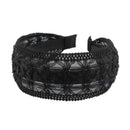 Elegant Lady Gothic Wide Lace Flower Headband Hair Band Hair Fancy Decor