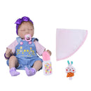 Real Touch 22inch Reborn Doll Half Silicone Newborn Baby Doll Kids Sleeping Toy/Elderly People Accompany Toy/ChildrenÂ’s Clothes Model