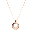 Fashion Long Chain Crystal Round Necklace Pendant for Women Girl