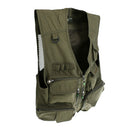 Mens Outdoor Sportswear Multi-Pocket Anti-Wrinkle Breathable Zip Closure Fishing Hunting Vest Photography Jacket Green L