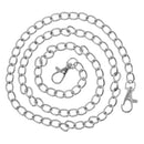 42.5inch Metal Shoulder Cross Body Bag Replacement Chain Strap with Buckles