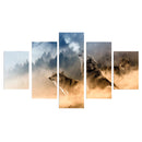 5PCS/Set Canvas Painting for Home Bedroom Cafe Hotel Room Wall Art Wall Decor Paintings Animal Print Charms 20*30/40/50cm