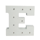 Wood LED 6'' Marquee Letter Lights Circus Style Alphabet Light Up Plaques E