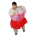 Inflatable Ballerina Fancy Dress Adult Costume Suit Unisex Outfit Air Suits