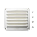White ABS Louvered Plastic Vent 5-1/2" X 4-7/8" for Boat