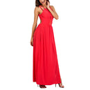 Women Girls Ladies Long Split Side Beach Dress Outfit L Rose