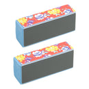 2PCS 4 Way Shiner Buffer Buffing Block Sanding Nail Art Manicure Pedicure Polish Tools