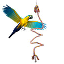 Durable Easy To Carry Flexible Shape Soft Cotton Parrot Cage Toy Rope Multi-Color 1.1M