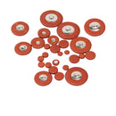 1 Set/27 Pcs Soprano Saxophone Sax Leather Pads for Wind Instrument Parts