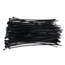 100 Pieces 200mm Network Nylon Plastic Cable Wire Zip Tie Self Locking Strap Black