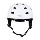 White 63-65cm XL Lightweight Adjustable Safety Helmet with Air Vents & Ear Cover for Water Sports Canoeing Kayaking Wakeboarding CE Certification