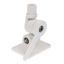 White Durable Plastic Ratchet Bracket Antenna Mount Base Adjustable Marine Boat