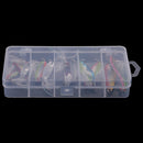 11Pcs Colorful Metal Spoon Fishing Lures Sequins Baits Spinnerbaits with Artificial Feathers Treble Hook