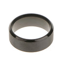 Men Women Elegant Comfortable Finger Ring Couple Wedding Band US Size 7 Black 7.8mm