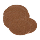 10 Pieces Adhesive Cup Mat Cork Drink Coaster Placemats Soft Wood Tablemats