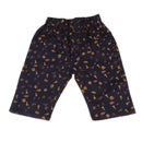 Kids Boys Fashionable Adjustable Waistline Convenient Wear Capri Short Pants Casual Knee Cotton Pants Dark Blue 140 Size