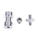 1/4'' and 3/8'' Converter Threaded Screws Adapter Mount Set for Camera/ Tripod/ Monopod/ Ballhead/ Light Stand/ Shoulder Rig, Set of 3