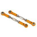 Set of 2 Pieces SLA013 Front Rear Servo Links Linkage Rod for 1/10 RC Car Toys TRAXXAS SLASH 4x4 Accessory Gold