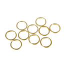 10pcs 20 mm Brass Split Key Rings Chain Bag Charms Clasp Loop Findings DIY