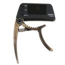 TCapo20 Alloy Professional Acoustic Electric Guitar Bass Violin Capo Tuner Bronze