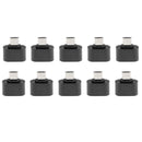 10 Pack Micro USB To USB2.0 Adapter Plug Mini OTG Converter For Android Mobile Black