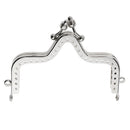 Sewing Evening Purse Handbag Metal Frame Kiss Clasp Lock Hill for Purse Bag DIY 10cm x 8cm Sliver