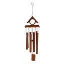Deep Relaxing 8 Tubes Bamboo Roof Chapel Bells Windmill Wind Chimes Decor