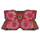 4 Fans LED USB Adjustable Stand Pad Cooler for Laptop Notebook 10"-17"