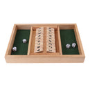 Wood 1-9 Number Shut The Box Dice Game Toy for KTV Club Bar Drinking Decider