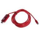 USB-C to HDMI Cable ?USB 3.1 Type-C Male to HDMI Male Cable 4K@60Hz HDTV Adapter Cable for 2016 MacBook Pro, 2015 Macbook, Samsung Galaxy S8 / S8+ (Compatible with Thunderbolt 3 ) 6.66ft/2m