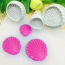 Shell Cookie Cutter Embossing Set Cup Cake Decorating Gumpaste Fondant Mold