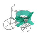 Fashionable Tricycle Design Candy Chocolate Storage Holder Metal Box Wedding Birthday Xmas Party Favor Supplies Kids Gift Blue+Green