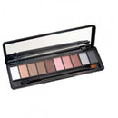 Women Pro Girls Fashionable Eye Makeup Beauty Cosmetic Tools 10 Colors Shades Shimmer Eyeshadow Palette Kit with Brush