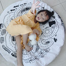 Dia. 95cm Round Octopus Kids Crawling Pad Soft Kids Creeping Mat Play Pad