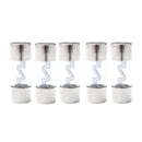 5 Pieces Car Audio Amp Amplifier Glass 30AMP AGU Nickel Plated Fuse 10*38mm