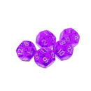 NEW Multi-Sided Dice 5pcs/set TRPG Dungeons & Dragons D12 Play Games Purple