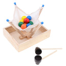 Wooden Ball Grip & Catch Game Toy for Toddlers, Kids Montessori Preschool Educational Toy