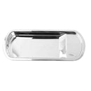 Oval Tray Serving Dish Catering Dinner Tableware Holder Stainless Steel
