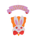 3D Baby Shower Party Birthday Beauty Door Decoration Hanging Paper Rabbit