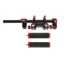 15mm Rod Rail Handle Grip For Rig DSLR Camera Follow Focus 5D2 5D3 Mark Red