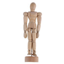 Flexible Wooden 4.5'' Jointed Mannequin Puppet for Artist Student Painting Drawing Parts Gift