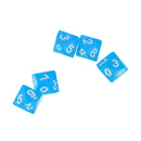 5 x Multi-Sided Dice Set D10 Dungeons & Dragons TRPG Games Role Play Blue