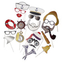 Sailor Photo Booth Props Baby Shower Nautical Theme Kid Birthday Party Decor