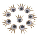 10 Pieces Alloy Single Eye Shape Flatback Embellishment Crafts Accessory DIY