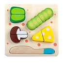 Showy Magnetic Wood Vegetables Beans Pretend Play Set Multicolor Kids Hand Eye Coordination Toy