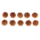 10x 12mm Wooden Carving Loose Spacer Bead Charms Lotus Craft For DIY Jewelry