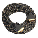 DVI-D Male to Male Dual Link Extension Cable Digital Monitor Projector Line for CRT Displays Black 10m